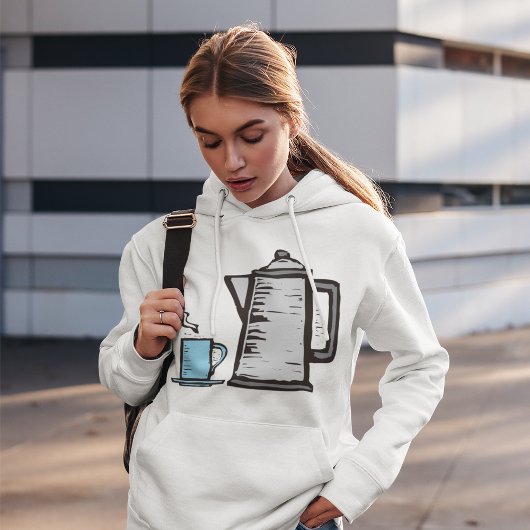 Pull À Capuche Thé Et Coupe