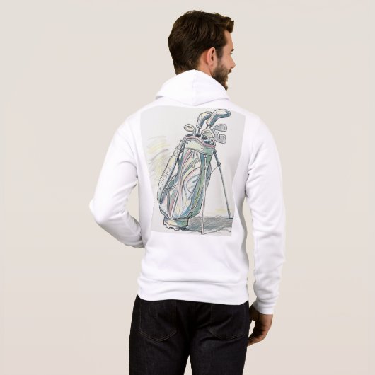 Pull À Capuche Thème Golf (Dos entier)