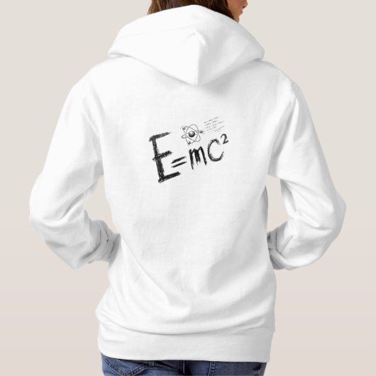 Pull À Capuche Théorie de la relativité d'Einstein. Formule (Dos)