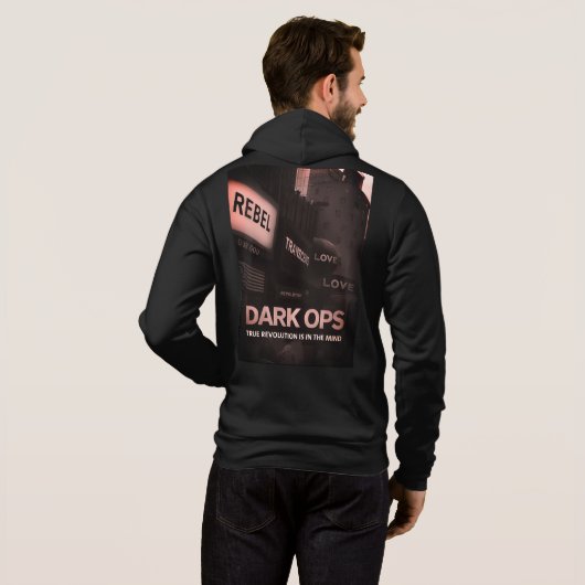 Pull À Capuche They Live Dark Ops Hoody — Covert Retro Tactical  (Dos entier)