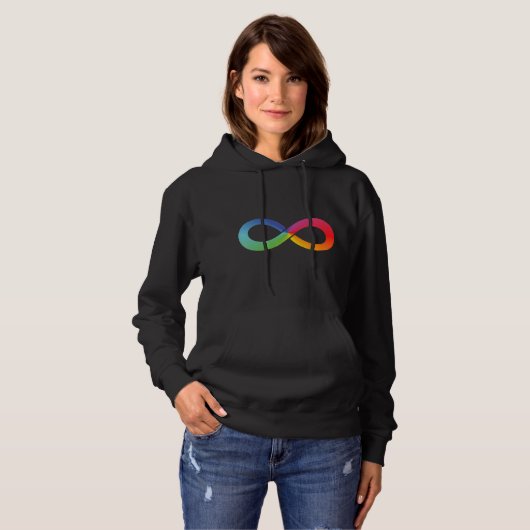 Pull À Capuche This rainbow infinity design can symbolize so many (Devant entier)
