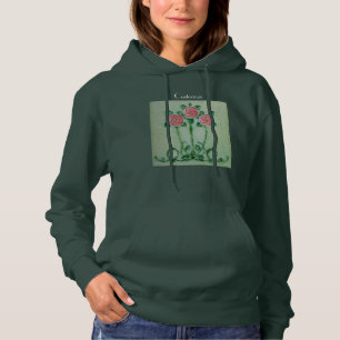 Pull À Capuche Three Pink Roses Thunder_cove