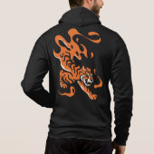 Pull À Capuche Tigre de Feu : Design audacieux asiatique (Dos)
