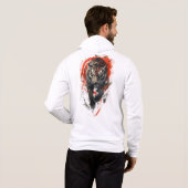 Pull À Capuche Tigre de glace en mouvement (Dos entier)