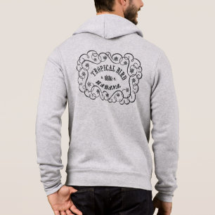 Pull À Capuche Timbre de marque Vintage Cigar pour oiseaux tropic