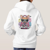 Pull À Capuche Tiny but Mighty Chihuahua Sweats & Capuches pour F (Dos)