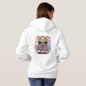 Pull À Capuche Tiny but Mighty Chihuahua Sweats & Capuches pour F (Dos entier)