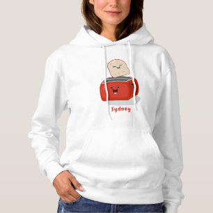 Pull À Capuche Toast de Cute kawaii et dessin animé de grille-pai