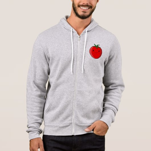 Pull À Capuche Tomate de dessin animé mignon (Devant)