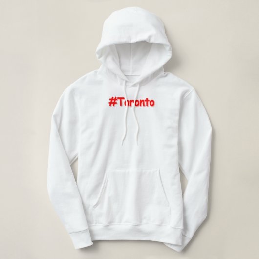 Pull À Capuche "#Toronto" Joli design. Commandez dès maintenant (Design devant)