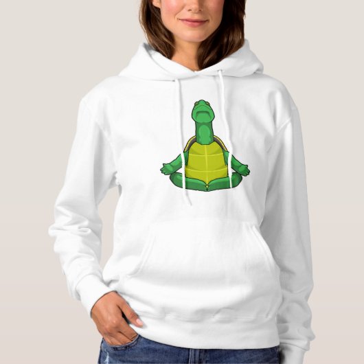 Pull À Capuche Tortue à la méditation de Yoga (Devant)