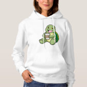 Pull À Capuche Tortue avec Shell & Café à aller (Devant)
