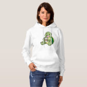 Pull À Capuche Tortue avec Shell & Café à aller (Devant entier)