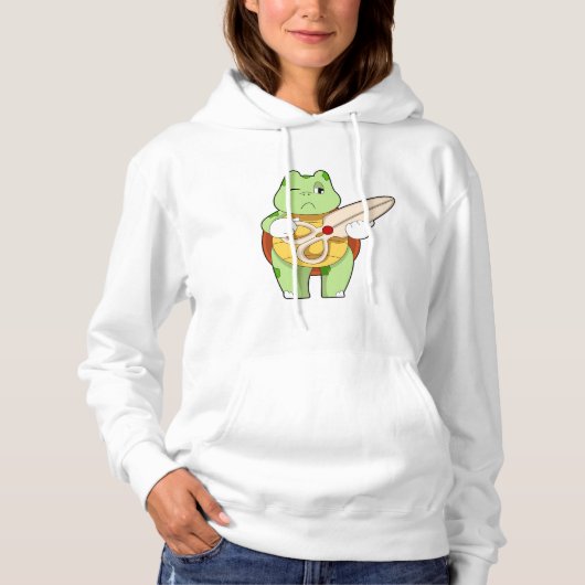 Pull À Capuche Tortue en coiffeur avec ciseaux (Devant)