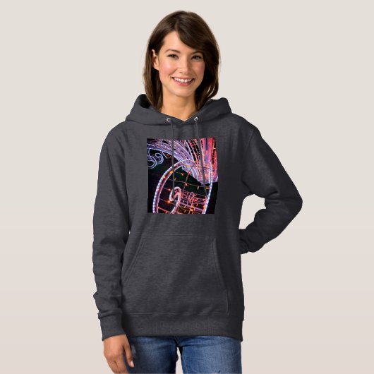 Pull À Capuche Tourbillon rose (Devant entier)