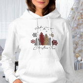 Pull À Capuche Tourner autour de l'arbre de Noël à carreaux écoss