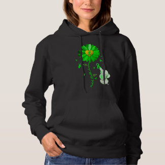 Pull À Capuche Tournesol Vert Eléphant Étalage Santé mentale Awar