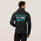Pull À Capuche Tournez le monde Turquoise...TN (Dos entier)