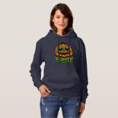 Pull À Capuche Tout arrêté sur Halloween Candy drôle Citrouille (Devant entier)