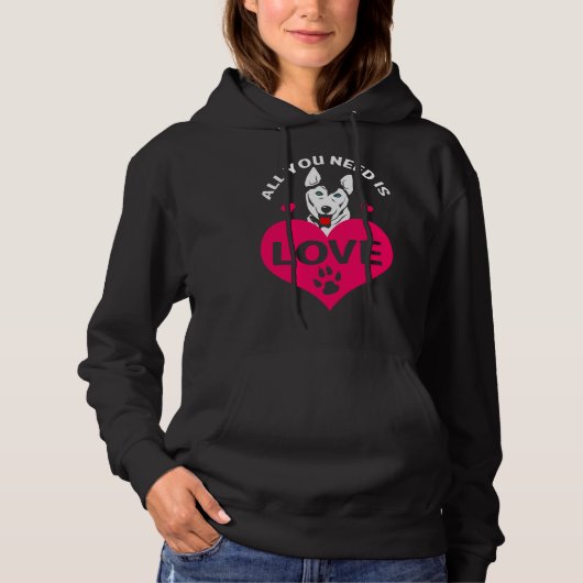 Pull À Capuche Tout Ce Dont Vous Avez Besoin, C'Est D'Aimer Le Ch (Devant)