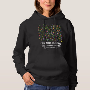 Pull À Capuche Tout est fin Noël lumières dyslexia thera