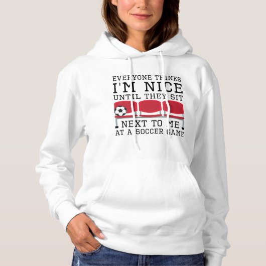 Pull À Capuche Tout le monde pense que je suis gentil (Devant)