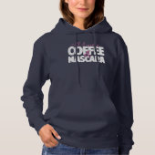 Pull À Capuche Tout que j'ai besoin est café et mascara (Devant)