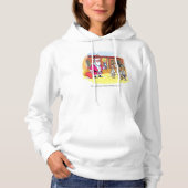 Pull À Capuche Toy Makers femmes à capuchon blanc sweatshirt (Devant)