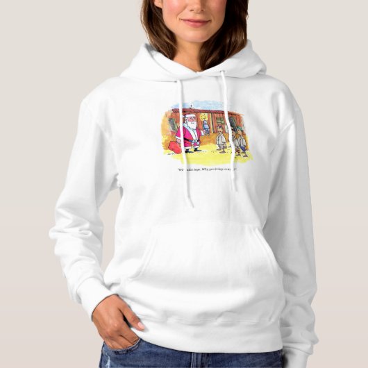 Pull À Capuche Toy Makers femmes à capuchon blanc sweatshirt (Devant)