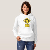 Pull À Capuche Traffic Circle Road Sign Yellow Diamond (Devant entier)