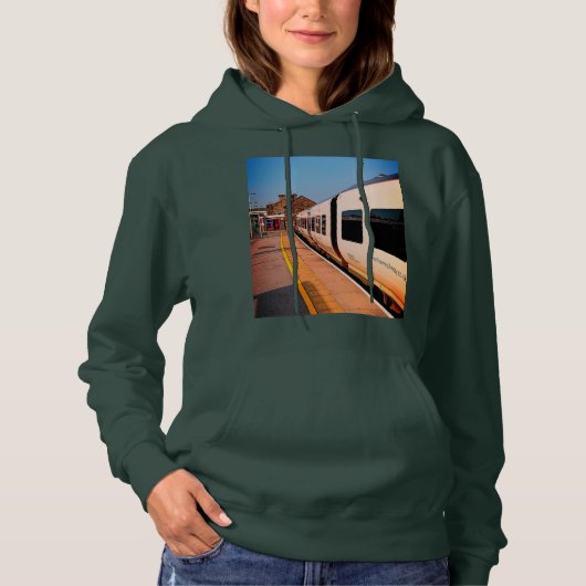 Pull À Capuche Train latéral, à la gare (Devant)