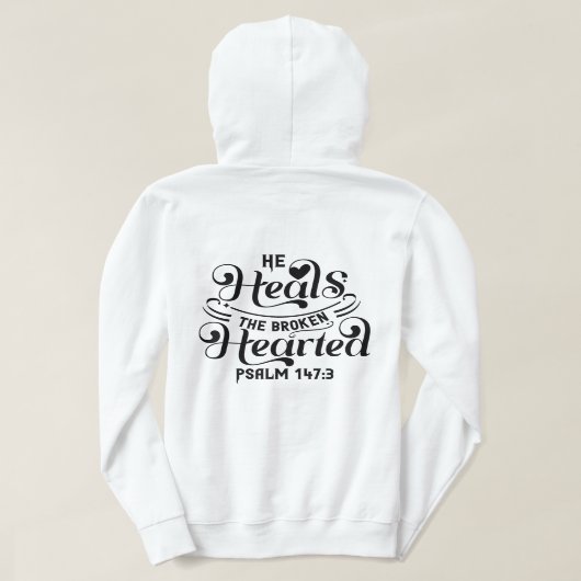 Pull À Capuche Traite Le T-Shirt Cassé (Design dos)