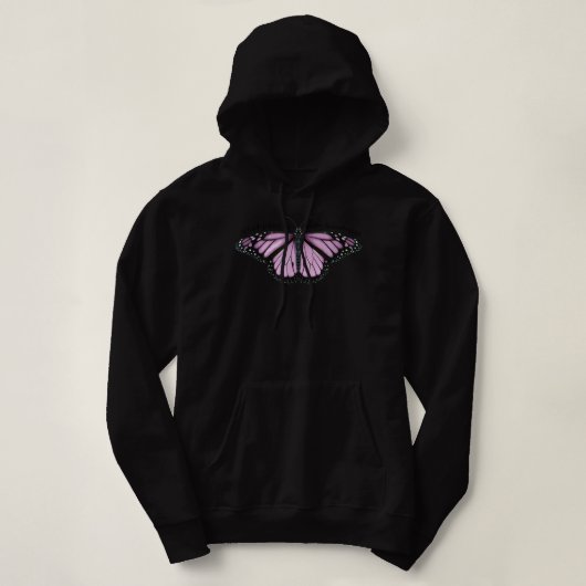 Pull À Capuche Traitez Les Gens Avec Le Papillon Violet Génial (Design devant)