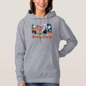 Pull À Capuche Traits de pinceau d'Halloween automne Saison effra (Devant)