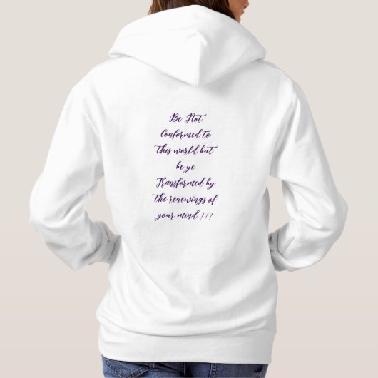 Pull À Capuche Transformez votre esprit, transformez votre style. (Dos)