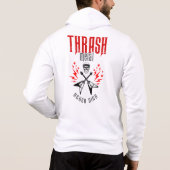 Pull À Capuche Trash Metal ne meurt jamais (Dos)