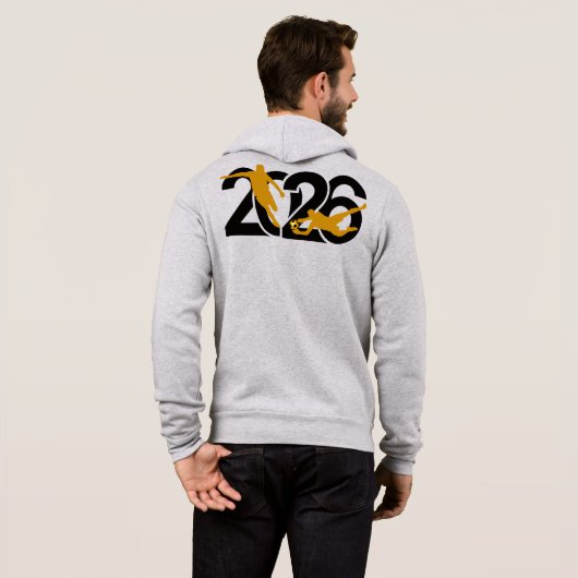 Pull À Capuche Travailleur acharné ou regardeur de highlights Foo (Dos entier)