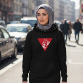 Pull À Capuche Triangle rouge Palestine