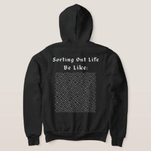 Pull À Capuche Trier la vie, c'est comme un labyrinthe gothique S
