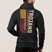 Pull À Capuche Trojans American Spirit Vintage Patriotic (Dos)