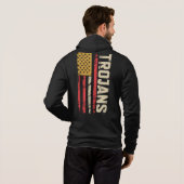 Pull À Capuche Trojans American Spirit Vintage Patriotic (Dos entier)