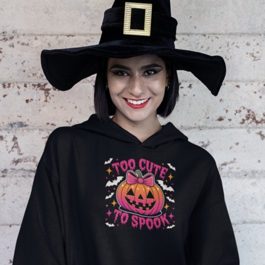 Pull À Capuche Trop mignon pour effrayer Citrouille Halloween Coq