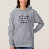 Pull À Capuche Trop sorcière pour les migraines (Devant)