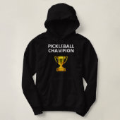 Pull À Capuche Trophée de Pickleball Champion Funny PIckleball 63 (Design devant)