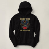 Pull À Capuche Trump 2024 : Reprendre l'Amérique (Design devant)