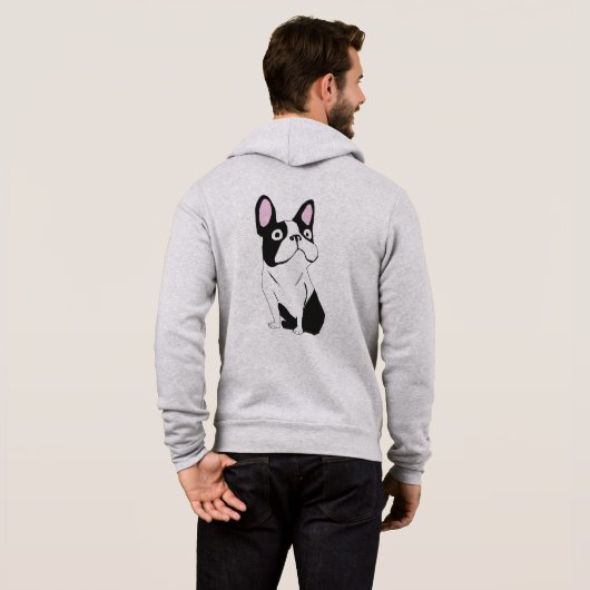 Pull À Capuche Tuxedo de Boston Terrier (Dos entier)