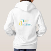 Pull À Capuche Typographie cool Texte, Logo Monogramme (Dos)