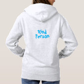 Pull À Capuche Typographie de gentillesse mignonne personnalisabl (Dos)