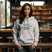 Pull À Capuche Typographie de gentillesse mignonne verte Personna