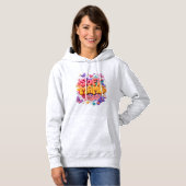 Pull À Capuche Typographie Douce Maman Kawaii (Devant entier)